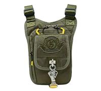Leg Bag,Thigh Bag Men's Nylon Drop Leg Bag Waist Pants Bag Belt Hip Travel Motorcycle Bike Thigh Bag Wallet Crossbody Bag Crossbody Bag(1 Green)