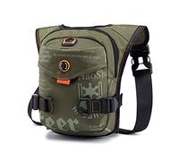 Leg Bag, Thigh Bag Motorcycle Riding Men's Nylon/Waterproof Oxford Leg Belt Bag Drop Hip Messenger Shoulder(Green)