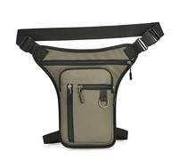 Leg Bag，Thigh Waist Fanny Pack， PU Leather Multipocket Adjustable Strap Multicolor Hip Pack(Color3)