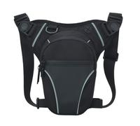 Leg Bag，Thigh Waist Fanny Pack， Thigh Fanny Waist Bag for Sport Running Hiking Multicolor(Black)