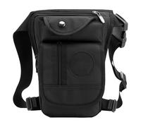 Leg Bag - Vintage Motorcycle Drop Pouch, Adjustable Thigh | Hands Free