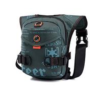 Leg Bag Waist Leg Bag Waterproof Crossbody Chest Fanny Pack Large Capacity Accessories for Outdoor Sports Travel Motorbike Leg Bag(Dark Green)