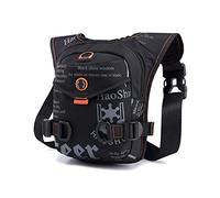 Leg Bag Waist Leg Bag Waterproof Crossbody Chest Fanny Pack Large Capacity Accessories for Outdoor Sports Travel Motorbike Leg Bag(Black)