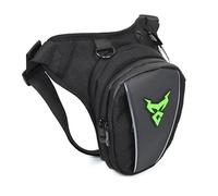 Leg Bag Waterproof Nylon Motorcycle Drop Leg Bag Motobiker Riding Belt Pouch Pack Waist Bag Belt Pack Motorbike Leg Bag(Green)