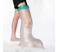 Leg Cast Cover for Showering, Waterproof Silicone Shower Protector for Full Leg Adult, Watertight Shower Boots for Foot After Surgery, Knee, Ankle, Boot