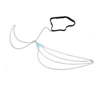 Leg Chain Beach Vintage Turquoise Leg Chain Multi-Layer Tassel Thigh Chain for Women and Girls(Silver)