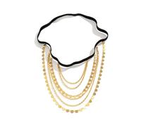 Leg Chain Diamond Elastic Band Thigh Chain Female Personalised Sweet Cool Leg for Women and Girls(Gold)