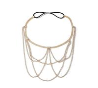 Leg Chain Leg Chain Fashion Street Shooting Legs Body Chain Female for Women and Girls(Gold)
