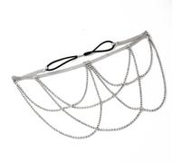 Leg Chain Leg Chain Fashion Street Shooting Legs Body Chain Female for Women and Girls(Silver)