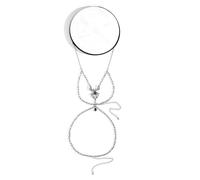 Leg Chain Punk Sexy Thigh Chain Sweet Cool Spider Leg Ring for Women and Girls(Noir)