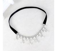 Leg Chain Tassel Leg Chain Party Imitation Pearl Inlaid Diamond Thigh Chain Leg Female for Women and Girls(Silver)