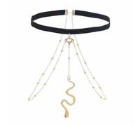 Leg Chain Women Leg Chain Small Decor Simple Sexy Chain for Women and Girls(Gold)