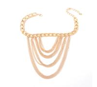 Leg Chain Women Tassel Hip Hop Anklet Geometric Metal Chain High Heel Chain for Women and Girls