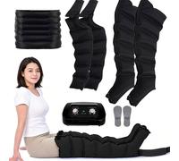 Leg Compression Massager Boots for Circulation & Pain Relief, Lymphatic Drainage Recovery System, Sequential Pneumatic Compression Therapy for Full Leg Foot Calf Sports Recovery
