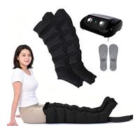 Leg Compression Massager Boots for Circulation & Pain Relief, Lymphatic Drainage Recovery System, Sequential Pneumatic Compression Therapy for Full Leg Foot Calf Sports Recovery
