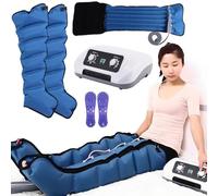 Leg Compression Massager | Electric Air Compression Recovery System Boots, 8-Intensity | 3-Timer, Lymphatic Drainage Massager Arm, Waist, Foot Massage Machine Pain Relax & Circulation Improv