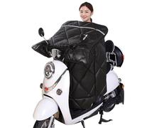 Leg Cover Motorbike,Moped Cover Motorcycle Winter Windproof Windshield Quilts Cover With Lap Apron Blanket Accessories Moto Quilt(Black)