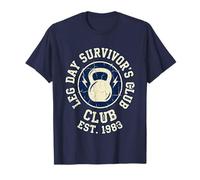 Leg Day Survivor's Club Vintage Athletic Gym Kettl T-Shirt