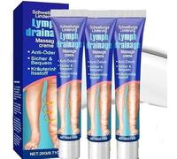Leg Edema Cream,Herbal Massage Cream for Schwellungs Linderung,Lymphatic Drainage Massage Lotion,Reduce Leg Swelling Naturally
