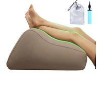Leg Elevating Pillow, Inflatable Feet Rest Cushion, Portable Soft Support, Ergonomic Pillow Hip Spinal Alignment, Knee Ankle Relief, Bed Sofa Travel Use for Seniors Adults Pregnancy