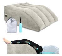 Leg Elevation Pillow, Inflatable Leg Elevating Pillow with Storage Bag leg rest pillow forElevating L-eg Elevating l-eg support pillow for Bed Portable wedge pillow for Surgery,Hip,Ankle Recovery
