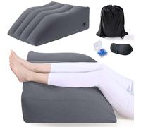 Leg Elevation Pillow,Inflatable Wedge Pillows,Comfort Leg Pillows for Sleeping,Improve Circulataion and Reduce Swelling,Improving Sleep Quality, Leg Wedge Pillows for After Aurgery (Dark Grey-1pack)