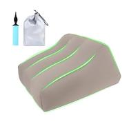 Leg Elevation Pillow - PVC Flocking 80x55x40cm | Inflatable Leg Rest Pillow | Adjustable Height Comfortable Wedge Cushion For Knee Hip Ankle Back Relief Travel Bed Sofa Use Adults Seniors