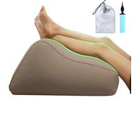 Leg Elevation Pillow- PVC Flocking 80x55x40cm | Leg Cushion With Inflatable Adjustable Firmness Storage Bag Knee Hip Ankle Support Bed Sofa Travel Use Durable Medical Recovery Wedge Pi