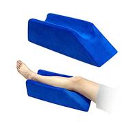 Leg Elevation Pillow Wedge Knee Foam for Sleeping Ankle Post Surgery Foot Leg Rest Pillows Knee Support Cushion Medical Pillow Leg Elevator Bed Positioning Wedge Surgery Recovery (Blue, 50cm Long)
