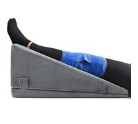 Leg Elevation Pillows for After Surgery - Keeps The Knee Straight, Ergonomic Wedge Pillow with Full-Leg Contour for Post-Op, Injury & Pain Relief, Reduces Swelling, Memory Foam & Washable Cover
