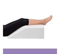 Leg Elevation Wedge Pillow - High-Density Leg Rest Elevating Memory Foam Wedge - Relieves and Recovers Foot and Ankle Injuries - Leg, Hip, Knee Pain, Improves Blood Circulation (Black)