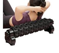 Leg Foam Roller Deep Stretching Massage Body Exercise Roller with Suction Cup Fitness Accessories with Stand Home Gym Yoga Pilates Workout Recovery After Sports Training