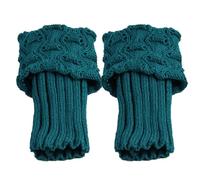 Leg For Women For Winter 80s Ribbed Knit Leg Warmer Winter Warm Long Boot Socks Leg Warmer (Navy, One Size)