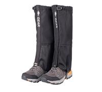 Leg Gaiters Breathable Adjustable Snow Boots Gaiters for Camping Hiking Walking Cast Shoe, BK1, One Size