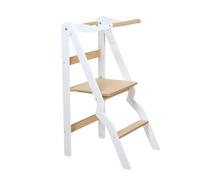 leg&go ZigZag Wooden Folding Auxiliary Tower (White)