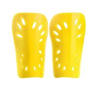 Leg guard， 1 Pair Football Shields Kits for Man Breathable Plastic Pads(Yellow,L)