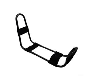 Leg Hamstring Stretcher Knee Extension Tool For Back Hip Calf Flexibility, Adjustable Rail Mechanism With Removable Pad For Athletes Seniors Physical Therapy Black