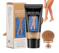 Leg Instant Tan Lotion,Leg & Body Makeup Waterproof No Transfer,Legs Makeup With Brush Full Coverage Concealer,Tattoo Cover Up Makeup,Lightweight,Sweat Proof,Non Transfer,Easy To Apply (Bronze)