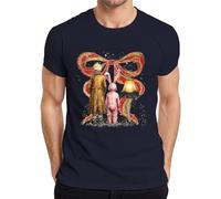 Leg Lamp Pink Rabbit Costume Boy in Coat Christmas Retro Men's T-Shirt, navy, 3XL