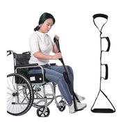 Leg Lifter Strap Rigid Foot Lifter Mobility Aid Multi-Loop Leg Lifter Mobility Aid with Handgrip Leg Raiser Strap for Bed with Non Slip Foot Pad for Elderly Disability Mobility Aids for Wheelchair Car