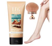 Leg Makeup | 100ml Body Coverage Perfector | Waterproof Leg Foundation with an Oversized Body Brush | All Over Complexion Perfector for Legs, 3 Days Long Lasting Wear