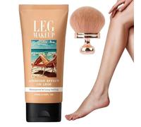 Leg Makeup | 100ml Body Coverage Perfector | Waterproof Leg Foundation with an Oversized Body Brush | All Over Complexion Perfector for Legs, 3 Days Long Lasting Wear