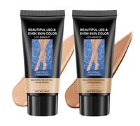 Leg Makeup, 2PCS Body Coverage Perfector Waterproof Long Lasting No Transfer Tattoo Cover Up Makeup To Cover Veins, Leg and Body Concealer for Mature Skin, Brightens The Natural Skin (Medium+Darker)