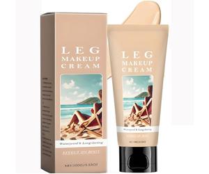 Leg Makeup Cream - Waterproof Long-Lasting Coverage For Temporary Skin Tone Correction Concealing Imperfections Unifying Leg Veins Tattoos On Women Men Summer Beach Outdoor Activities
