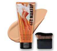 Leg Makeup Full Coverage Concealer- Body Concealer Waterproof No Transfer- Tattoo Cover Up Makeup for Legs & Body - Lightweight Long Lasting Vein&Scar Cover - Brightens Natural Skin Tone - Medium Glow