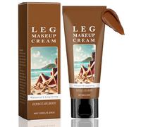 Leg Makeup, Self-tanning Lotion, Body Coverage Perfector for Tattoo, Vein, Scar, Tinted Moisturiser Body Concealer Instant Fake Tan Cream, Light Waterproof No Transfer, Natural Tan Glow, Cocoa 100g