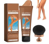 Leg Makeup, Tattoo Cover up makeup, LegMakeup Waterproof No Transfer, Body Coverage Perfector with Brush, Leg Vein Cover up Makeup, Body Scar cover up for Tattoo Concealer (Tan)