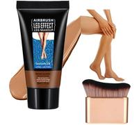 Leg Makeup Waterproof and Brush Bundle- Full Coverage Concealer for Legs and Body,Tattoo Cover Up Makeup, Bruise and Scar Concealer, Lightweight, Sweat Proof, Non Transfer, Easy to Apply (3#)