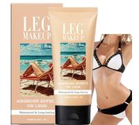 Leg Makeup Waterproof No Transfer,Body Coverage&Leg Foundation Waterproof Full Coverage Concealer,Sweat-Proof Long-Lasting Leg&Body Makeup for Veins Cover Up,Easy Use,Naturally Blends Skin(Fair Brown)