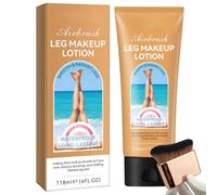 Leg Makeup Waterproof No Transfer-Full Coverage Concealer With Brush,Body Makeup for Legs with Smooth Glow Tint,118ml Leg Make Up to Cover Veins,Marks & Uneven Tone for Dresses,Parties